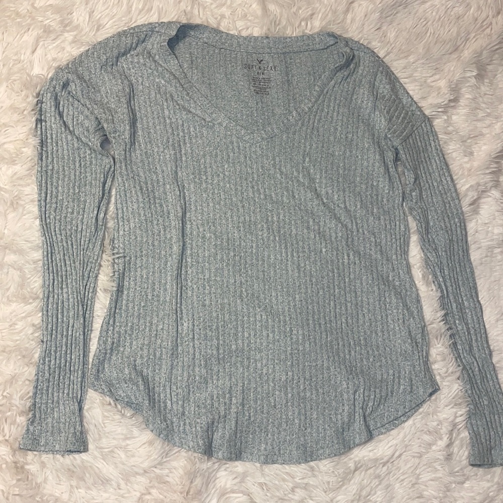soft and sexy ribbed vneck